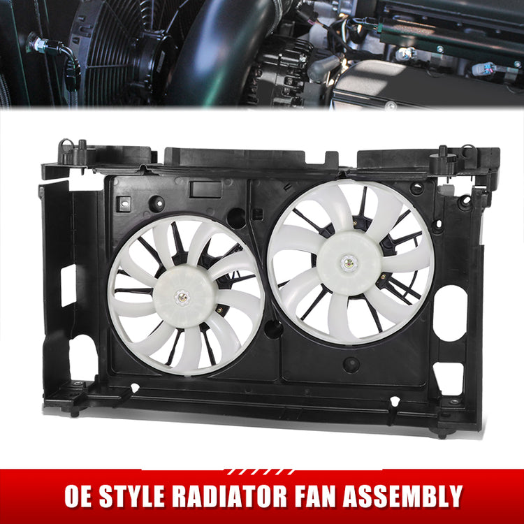 ABANICOS OE STYLE -TY PRIS '10-'15 RAD.COOLING FAN ASS'Y '10-'15 (DUAL) WUPPER SHROUD (=LX CT200H)