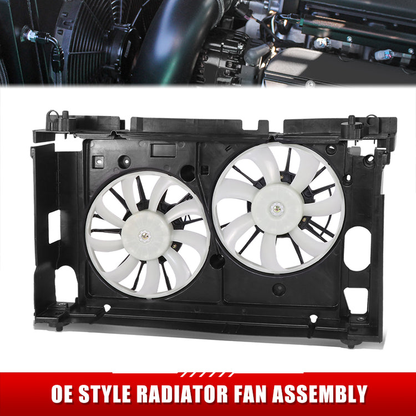 ABANICOS OE STYLE -TY PRIS '10-'15 RAD.COOLING FAN ASS'Y '10-'15 (DUAL) WUPPER SHROUD (=LX CT200H)