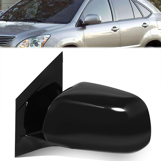 RETROVISOR MIRROR - OE STYLE - LEXUS RX330 04-06 - LEXUS RX350 07-09 - LEXUS RX400H 06-08 - WITH POWER WITH MEMORY WITH HEATED - DRIVER SIDE - PAINT TO MATCH - BLACK