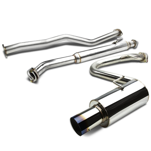 TUBERIA CATBACK CATBACK - 05-10 SCION TC - 2.4L - SINGLE BURNT TIP - STAINLESS STEEL