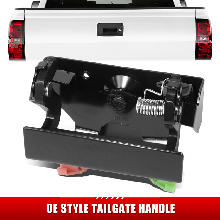 MANIJA DOOR HANDLE COVERS - DODGE RAM 1500 PICKUP 94-01/DODGE RAM 2500 PICKUP 94-02/DODGE RAM 3500 PICKUP 94-02 - ABS PLASTIC / STAINLESS STEEL - SMOOTH BLACK