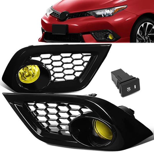 FAROS DE NIEBLA 16-18 SCION, TOYOTA IM - WITH SWITCH, BEZEL - AMBER