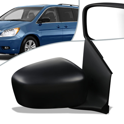 RETROVISOR MIRROR - OEM - 05-07 HONDA ODYSSEY - POWERED - HEATED - FOLDING - TEXTURED - BLACK MATERIAL - RIGHT