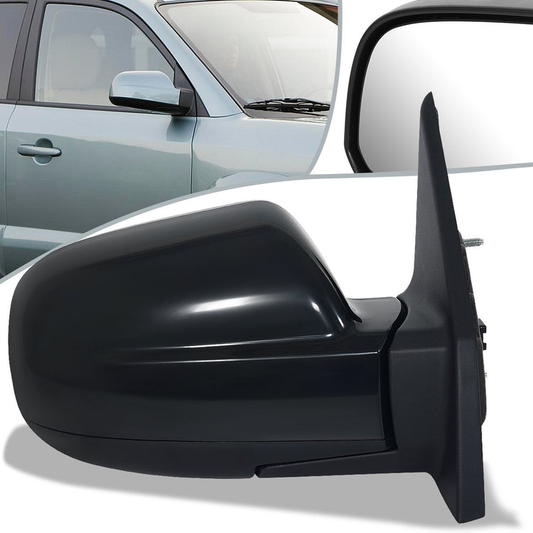RETROVISOR MIRROR - OEM - 05-09 HYUNDAI TUCSON - POWERED - PAINTABLE - BLACK - RIGHT