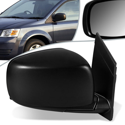 RETROVISOR MIRROR - OEM - 11-19 DODGE CARAVAN, VOYAGER, TOWN & COUNTRY - POWERED - HEATED - FOLDING - TEXTURED COVER - RIGHT