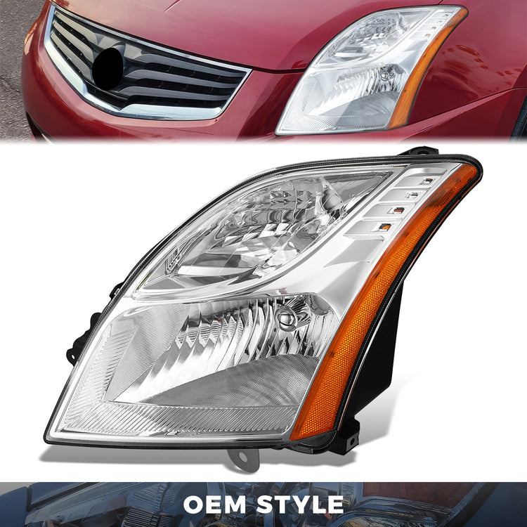 FAROS OE STYLE - LEFT SIDE - CHROME - 10-12 NISSAN SENTRA - BASE MODEL - S MODEL - SL