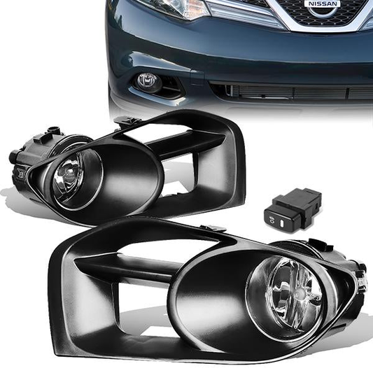 FAROS DE NIEBLA 11-14 NISSAN MURANO - WITH SWITCH, BEZEL - H11 BULB - CHROME / CLEAR