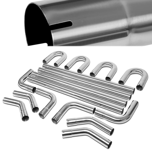 nan EXHAUST PIPES - STAINLESS STEEL - DIY CUSTOM PIPE - 2.25”-16 PCS