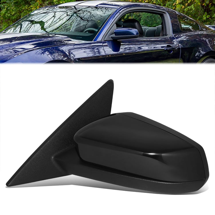 RETROVISOR MIRROR - OE STYLE - FORD MUSTANG 10-12 - WITH POWER GLOSS COVER - DRIVER SIDE - PAINT TO MATCH - BLACK