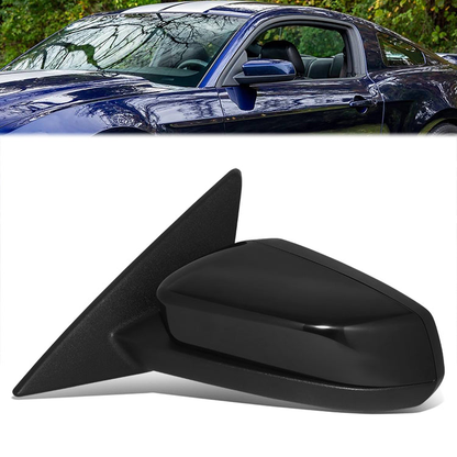 RETROVISOR MIRROR - OE STYLE - FORD MUSTANG 10-12 - WITH POWER GLOSS COVER - DRIVER SIDE - PAINT TO MATCH - BLACK