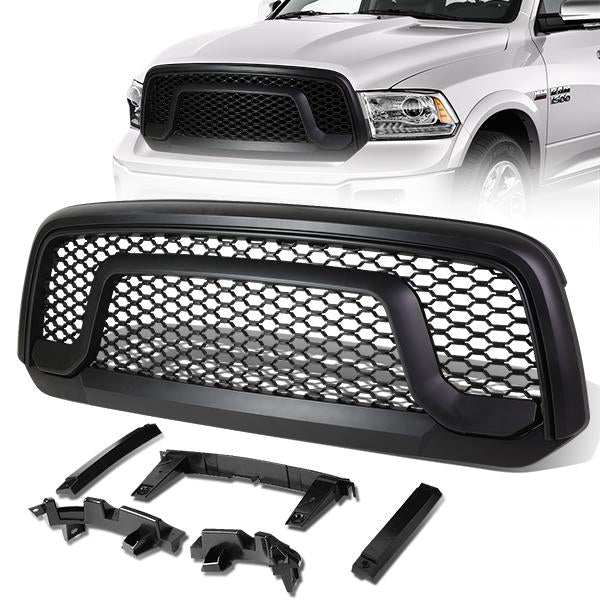 PARRILLA GRILLE GUARD - 13-17 DODGE RAM 1500 - UNPAINTED - BLACK