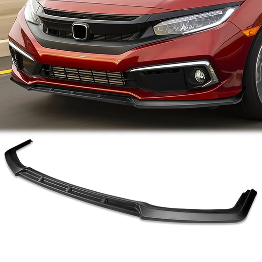 LIP FRONTAL 16-21 HONDA CIVIC - REQUIRES DRILLING BUMPER FOR INSTALLATION - 3PC - MATTE BLACK