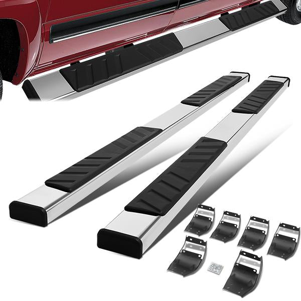 ESTRIBOS 5" - 15-20 FORD F-150 / 17-20 FORD F-250, F-350 - EXTENDED CAB - CHROME / BLACK