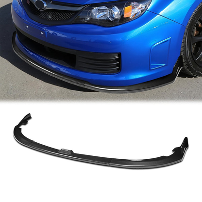 LIP FRONTAL 08-10 SUBARU IMPREZA WRX STI - REQUIRES DRILLING BUMPER FOR INSTALLATION - 3PC - CARBON FIBER LOOK