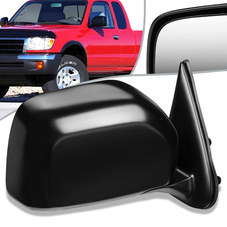 RETROVISOR MIRROR - OEM - 2000 TOYOTA TACOMA WITH OFF ROAD PACKAGE - MANUAL - PAINTABLE - BLACK - RIGHT