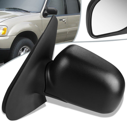 RETROVISOR MIRROR - OEM - 01-05 FORD EXPLORER SPORT TRAC - POWERED - TEXTURED - BLACK - LEFT