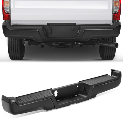 BURRERA TRASERA 17-22 FORD F-250 SUPER DUTY / 17-22 FORD F-350 SUPER DUTY - WITHOUT PARKING ASSIST SENSOR HOLES - BLACK