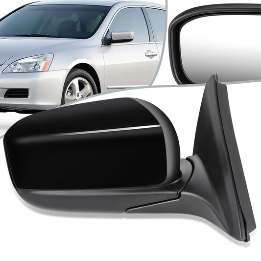 RETROVISOR MIRROR - OEM - 03-07 HONDA ACCORD 4-DR - POWERED - FOLDING - BLACK MATERIAL - RIGHT