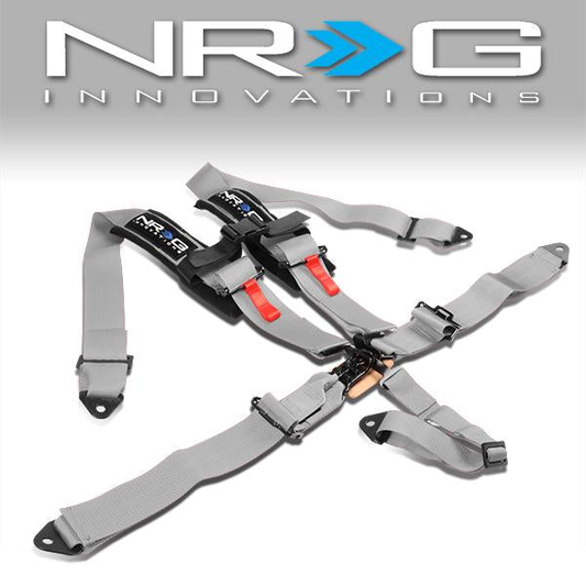 CINTURON RACING 5 POINT - LATCH LINK - SILVER