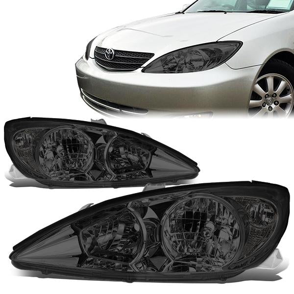 FAROS 02-04 TOYOTA CAMRY 4-DOOR - 9006 LOW BEAM / 9005 HIGH BEAM / 3457A TURN SIGNAL - SMOKE HOUSING / CLEAR CORNER
