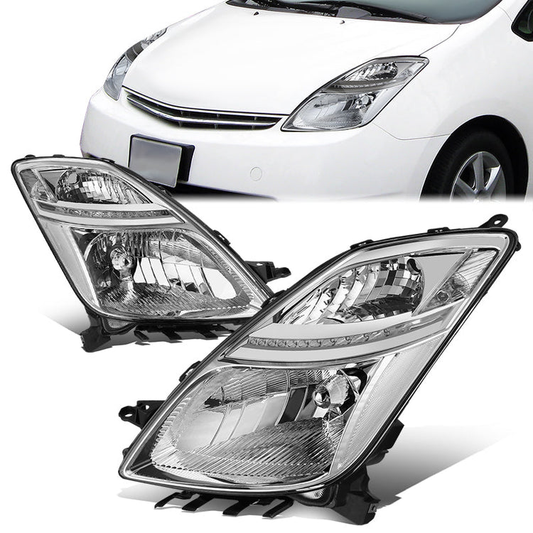 FAROS HID - 06-09 TOYOTA PRIUS - ONLY FITS MODELS WITH FACTORY HID/XENON HEADLIGHTS - DOES NOT FIT FACTORY HALOGEN HEADLIGHT MODELS - CHROME HOUSING / CLEAR CORNER - D4R LOW/HIGH / 7440 SIGNAL / 7440 PARKING, 2825 SIDE MARKER