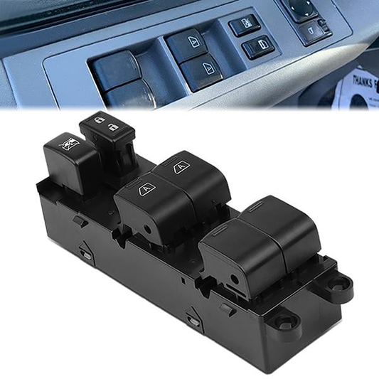 INTERRUPTOR ELEVADOR ELECTRICO 05-07 NISSAN ARMADA / 04-15 NISSAN TITAN CREW CAB - DRIVER SIDE - BLACK