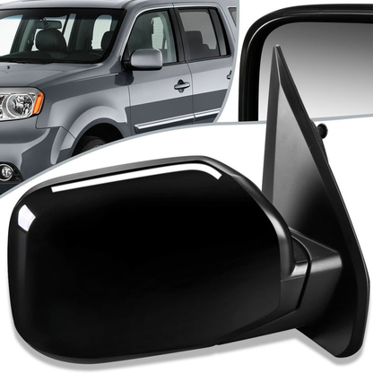 RETROVISOR MIRROR - OEM - 09-15 HONDA PILOT - POWERED - HEATED - PAINTABLE - BLACK - RIGHT