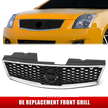 PARRILLA GRILLE - DS SENTR '07-'12/ GRILLE ASS'Y 07-12/ PAINTED DARK SILVER/ W/CHROME FRAME (SR)//PARTS.NO,NI1200235//OEM NO,62070ZE90B