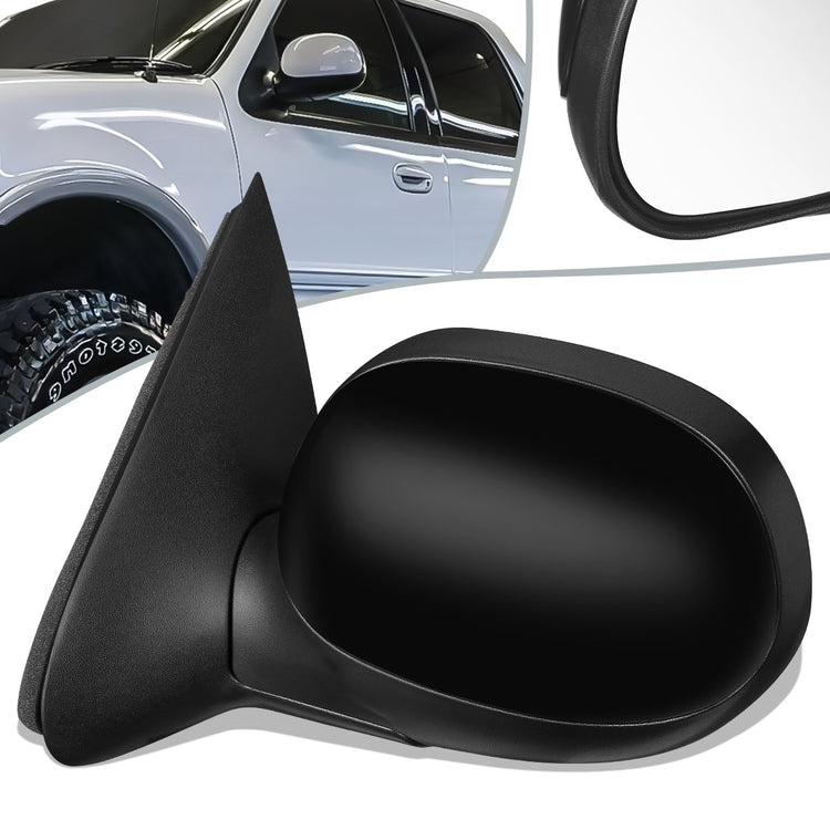 RETROVISOR MIRROR - OEM - 1997 FORD F-150 / 1997 FORD F-250 - POWERED - PAINTABLE - BLACK - LEFT