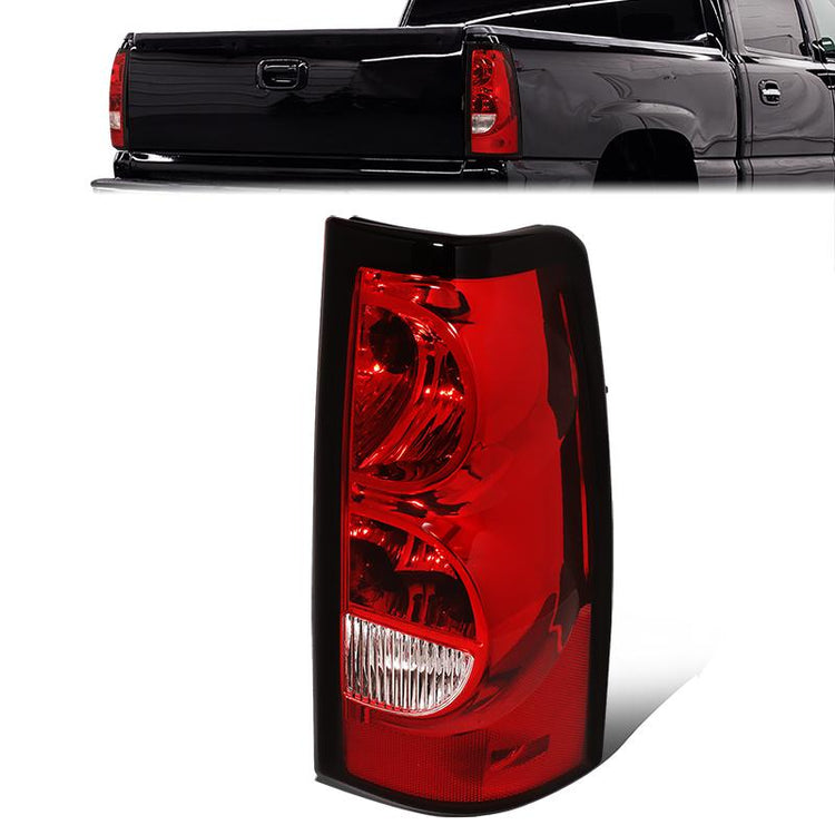 FAROS TRASEROS 03-06 CHEVY SILVERADO 1500, 2500, 3500, 1500HD, 2500HD, 3500HD / 2007 CHEVY SILVERADO 1500, 1500HD, 2500HD, 3500 CLASSIC - FITS FLEETSIDE MODELS ONLY W/O DUALLY WHEELS - RIGHT - RED