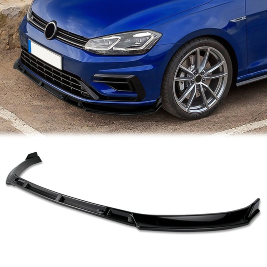 LIP FRONTAL 14-17 VOLKSWAGEN GOLF - REQUIRES DRILLING BUMPER FOR INSTALLATION - 3PC - PAINTED GLOSS BLACK