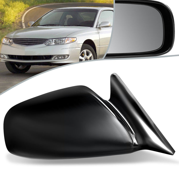 RETROVISOR MIRROR - OEM - 99-03 TOYOTA SOLARA - POWERED - BLACK MATERIAL - RIGHT