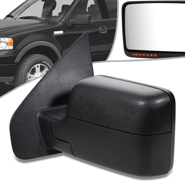 RETROVISOR MIRROR - OEM - 04-08 FORD F-150 - POWERED - HEATED - W/ SIGNAL - TEXTURED - LEFT
