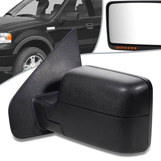 RETROVISOR MIRROR - OEM - 04-08 FORD F-150 - POWERED - HEATED - W/ SIGNAL - TEXTURED - LEFT