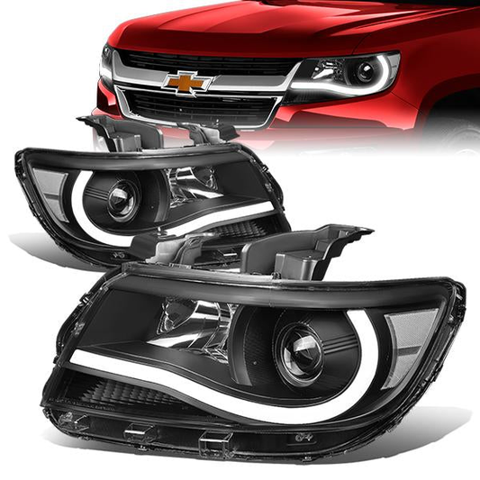 FAROS 15-20 CHEVY COLORADO - LED DRL - PROJECTOR - BLACK HOUSING / CLEAR CORNER