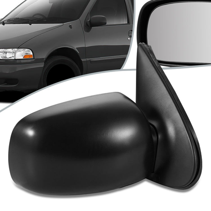 RETROVISOR MIRROR - OEM - 99-02 NISSAN QUEST - POWERED - HEATED - W/ MEMORY - FOLDING - BLACK MATERIAL - RIGHT