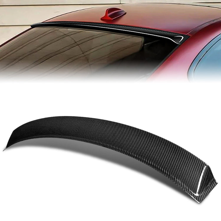 SPOILER CAR ROOF SPOILER - 07-13 BMW 328I / 09-13 BMW 328I XDRIVE / 07-13 BMW 335I / 11-13 BMW 335IS / 08 BMW 335XI / 09-13 BMW 335I XDRIVE / 08-13 BMW M3 / 07-08 BMW 328XI - FITS COUPE MODELS ONLY - CARBON FIBER BLACK