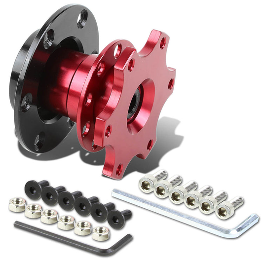 ADAPTADOR DE VOLANTE QUICK RELEASE - TYPE-2 - RED