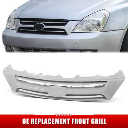 PARRILLA GRILLE - KA  SEDNA '06-'14/ GRILLE ASS'Y 06-10/ UPPER CHROME/GRAY/ W/SPORT PKG (LX MODEL)//PARTS.NO,KI1200137//OEM NO,863504D000