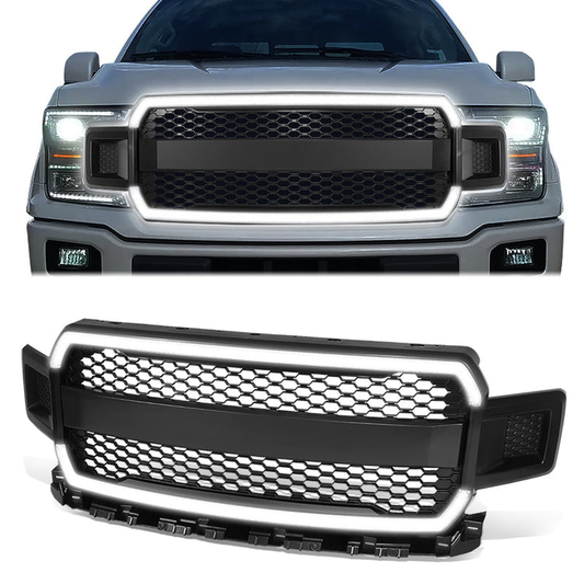 PARRILLA GRILLE - FORD F150 FRONT BUMPER GRILL 2018-2020 LIGHT
