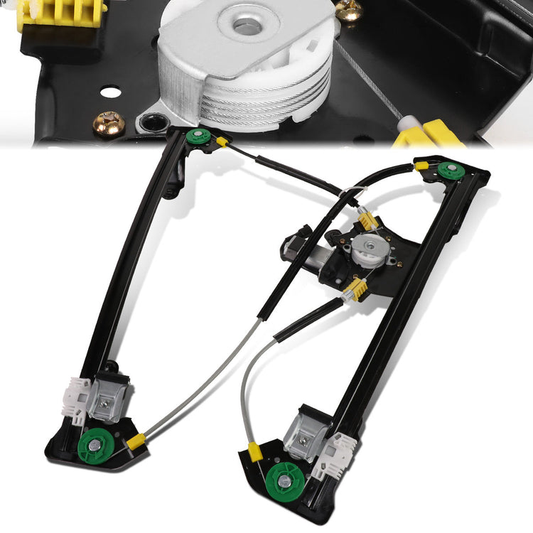 REGULADOR DE VENTANA WINDOW MOTORS & REGULATORS - METALLIC - 04-08 FORD F-150/04-08 FORD LOBO/06-08 LINCOLN MARK LT - FITS CREW CAB MODELS ONLY - METALLIC - BARE STEEL/PLASTIC