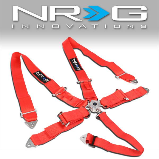 CINTURON RACING 6 POINT - CAM LOCK - RED