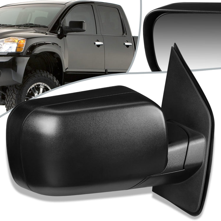 RETROVISOR MIRROR - OEM - 11-15 NISSAN TITAN - POWERED - TEXTURED - BLACK - RIGHT