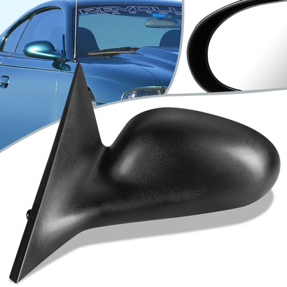RETROVISOR MIRROR - OEM - 96-98 FORD MUSTANG - POWERED - TEXTURED - BLACK - LEFT