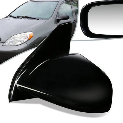 RETROVISOR MIRROR - OEM - 03-08 TOYOTA MATRIX / 03-08 PONTIAC VIBE - MANUAL - PAINTABLE - BLACK - LEFT