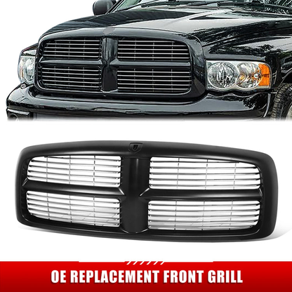 PARRILLA GRILLE - DG RAM '02-'05/ GRILLE ASS'Y/ CHROME BILLET/ W/BLACK FRAME//PARTS.NO,CH1200259//OEM NO,5GR97DX8AE