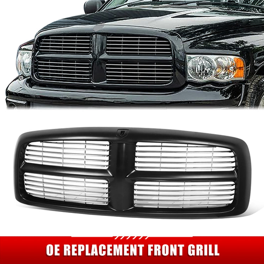 PARRILLA GRILLE - DG RAM '02-'05/ GRILLE ASS'Y/ CHROME BILLET/ W/BLACK FRAME//PARTS.NO,CH1200259//OEM NO,5GR97DX8AE