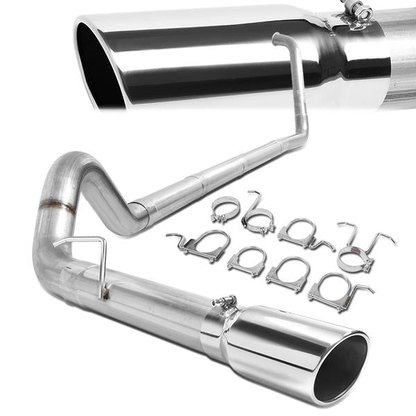 TUBERIA CATBACK CATBACK - 03-07 FORD F-250 6.0L TURBO DIESEL / 03-07 FORD F-350 6.0L TURBO DIESEL - SINGLE TIP - STRAIGHT PIPE - STAINLESS STEEL