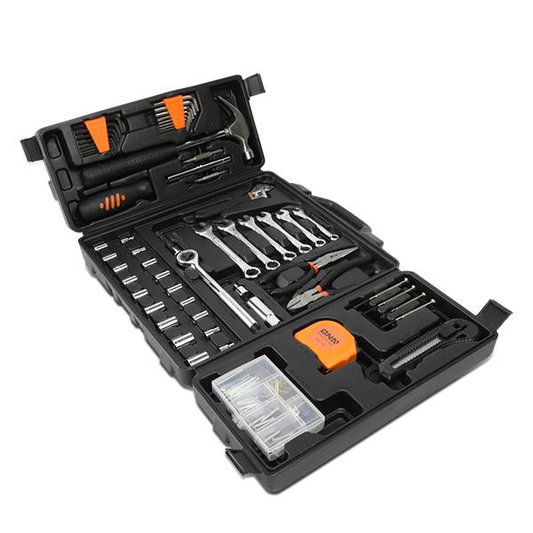 HERRAMIENTAS 160PCS - HOME REPAIR KIT - BLACK / ORANGE