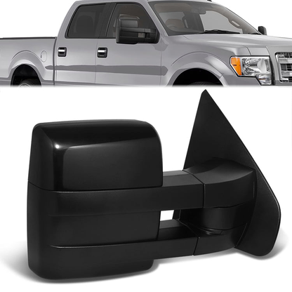 RETROVISOR MIRROR - OE STYLE - FORD F-150 09-14 - WITH POWER DUAL MIRROR WITH HEATED GLASS - PASSENGER SIDE - PAINT TO MATCH - BLACK